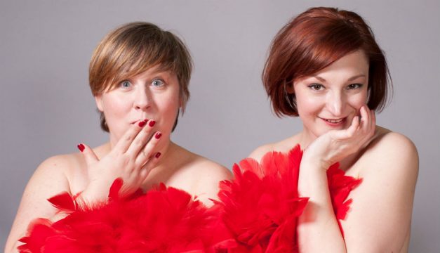 Gigi Naglak and Meghann Williams of Chlamydia dell'Arte: A Sex-Ed Burlesque. [Lauren Schwarz Photography ]