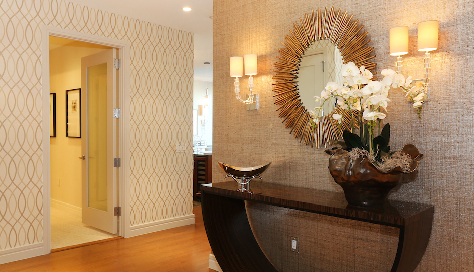 The foyer of model unit 44DE, designed by BJS Design | Photos courtesy The Residences at the Ritz-Carlton