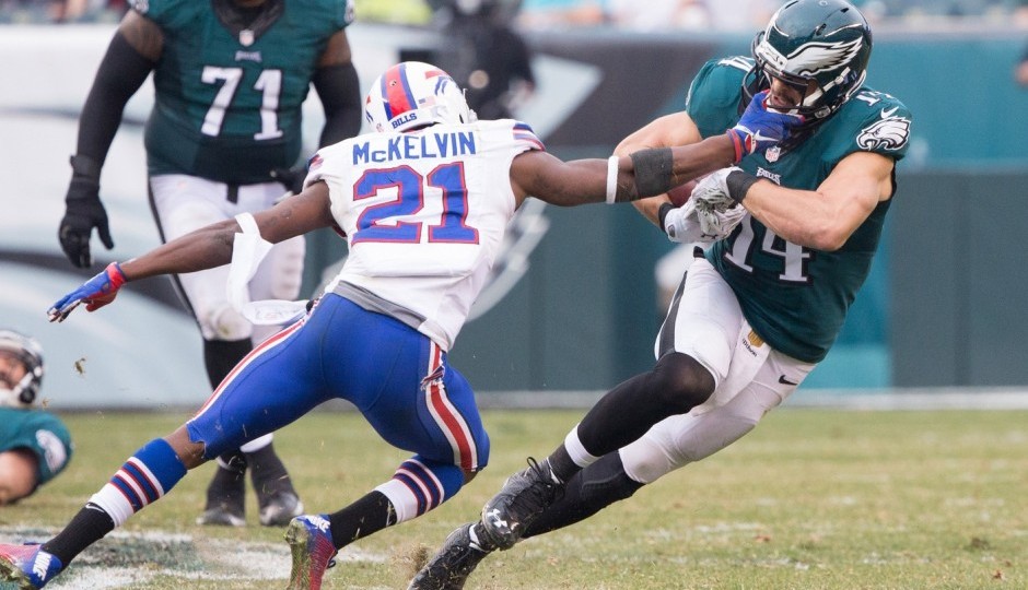 Leodis McKelvin and Riley Cooper. (USA Today Sports)