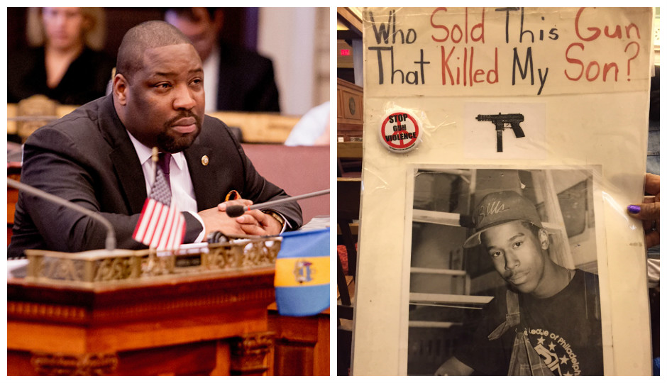 Kenyatta Johnson (Jeff Fusco)/Poster of Terence Ryans (David Gambacorta)