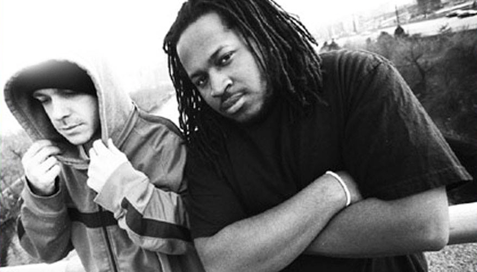 Philly MC and Hip Hop Lives organizer Mighty FlipSide, Esq. (right) with his Electric City partner DJ SkipMode. (Photo courtesy FlipSide)