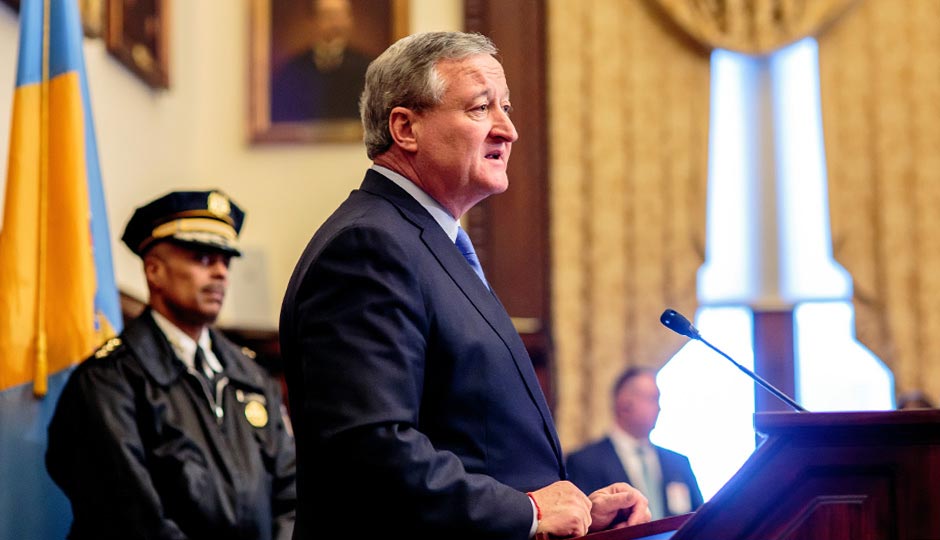 Mayor Jim Kenney and Police Commissioner Richard Ross. Photo | Jeff Fusco