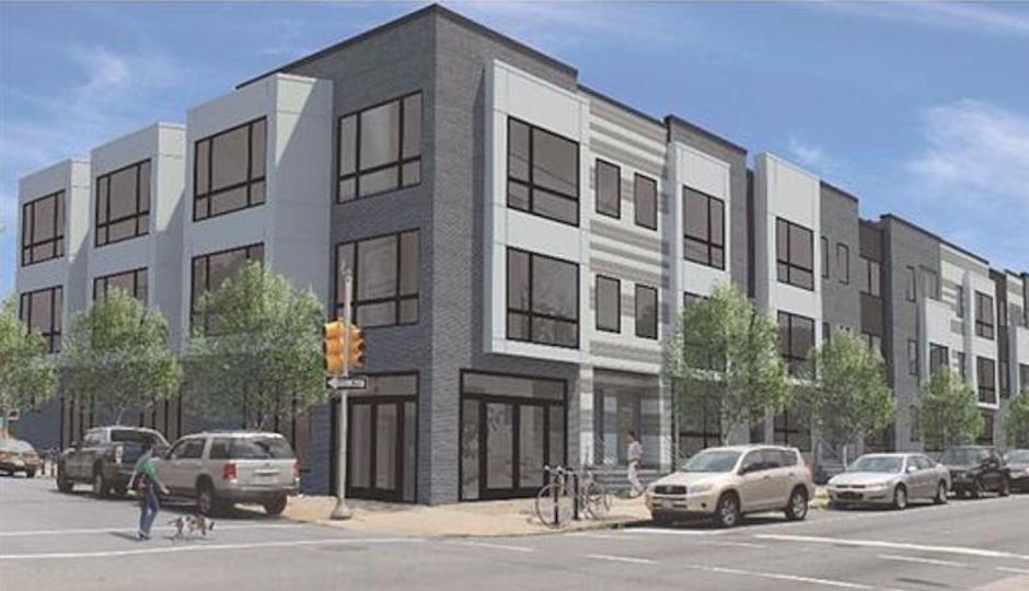 This 45-unit development will rise at 5th and Thompson streets in South Kensington. | Rendering: Harman Deutsch Architecture via Frankel Management and Streamline Solutions