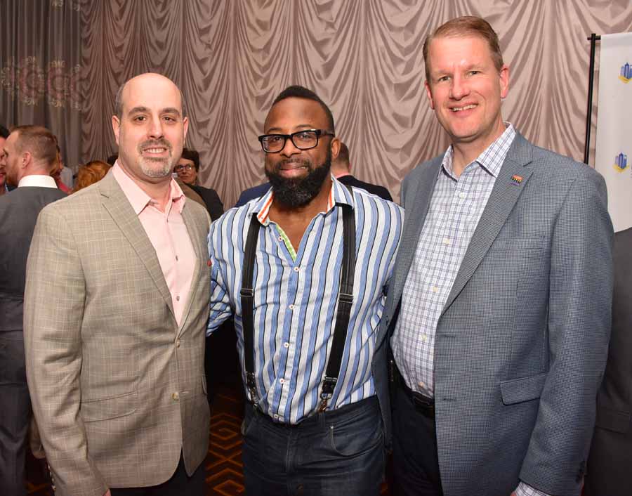 C. Richard Horrow, Esq. Attorney-At-Law and president of IBA, Marc Coleman, President, The Tactile Group and Paul Steinke, Executive Director of the Preservation Alliance for Greater Philadelphia Photography by Hugh E. Dillon. 