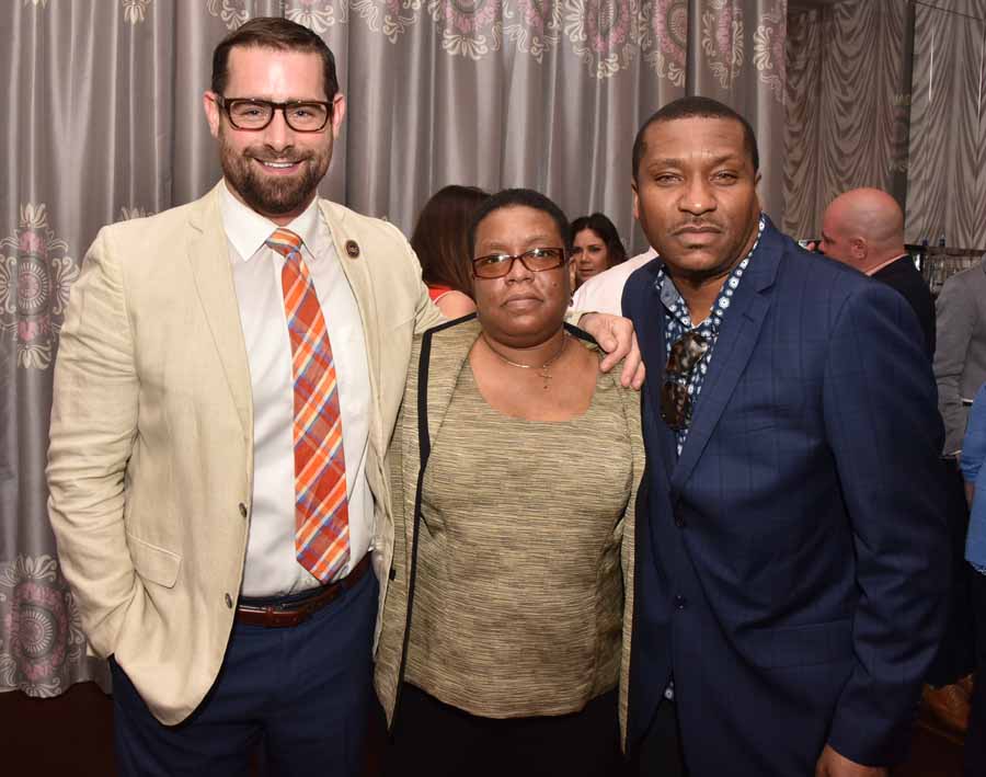 Rep. Brian K. Sims, Krisha Cross and Tre Alexander, Philadelphia FIGHT Photography by Hugh E. Dillon. 