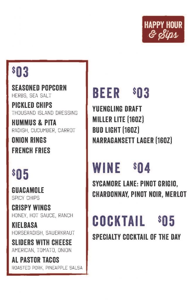 Happy Hour & Sips at Independence Beer Garden