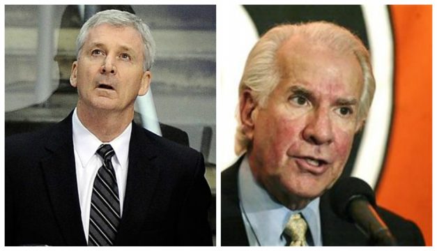 L: Terry Murray (Mark J. Terrill, AP) R: Ed Snider (George Widman, AP)