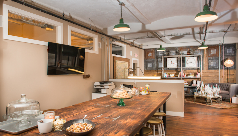 Firms like MJS Restaurants, whose Biddle Building office is shown here, prefer the funkier loft-like aesthetic of "creative" office space. | Photo: Ryan Scott
