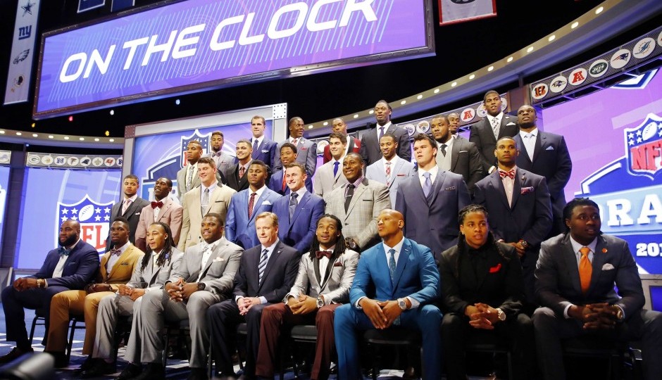 Roger Goodell and the 2014 NFL Draft Prospects (USA TODAY SPORTS)