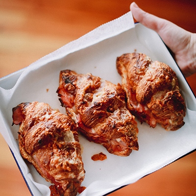 Ham and cheese croissants from Hungry Pigeon | Photo by Neal Santos