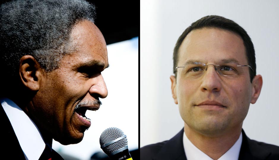 Left: John Street (Photo | Jeff Fusco). Right: Josh Shapiro (Photo | Matt Rourke, AP)