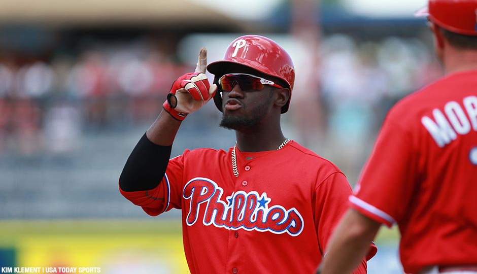 Philadelphia Phillies center fielder Odubel Herrera.