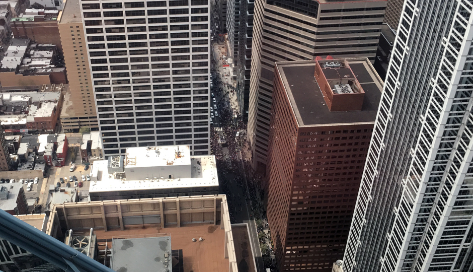Parade - villanova - Philly from the top