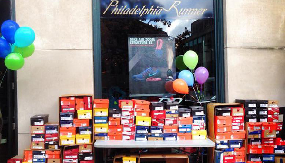 A peek at a past Philadelphia Runner sidewalk sale | Photo via Facebook