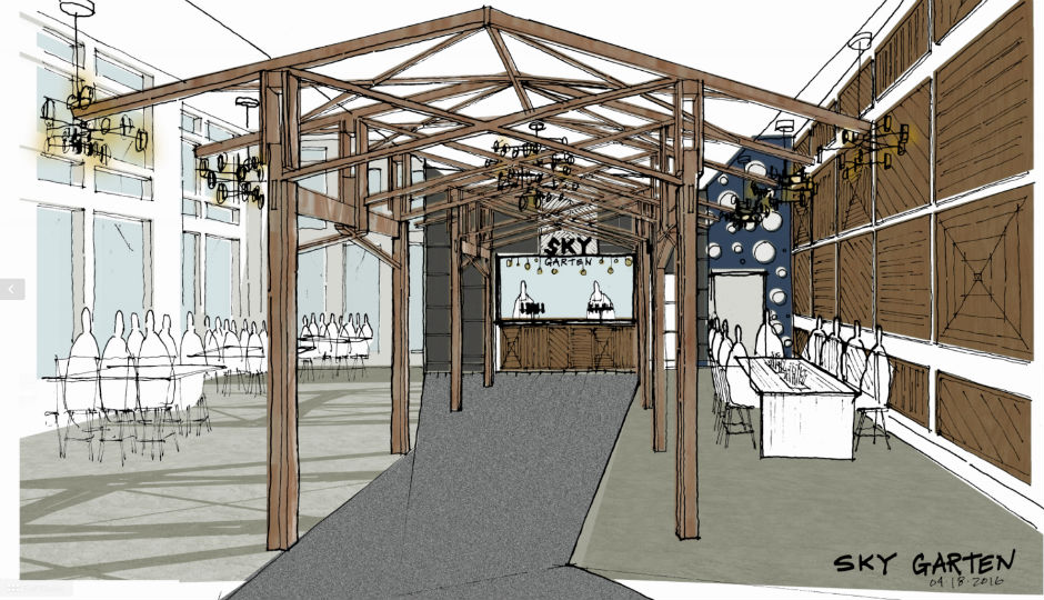 Rendering of the upcoming Skygarten at 3 Logan Square
