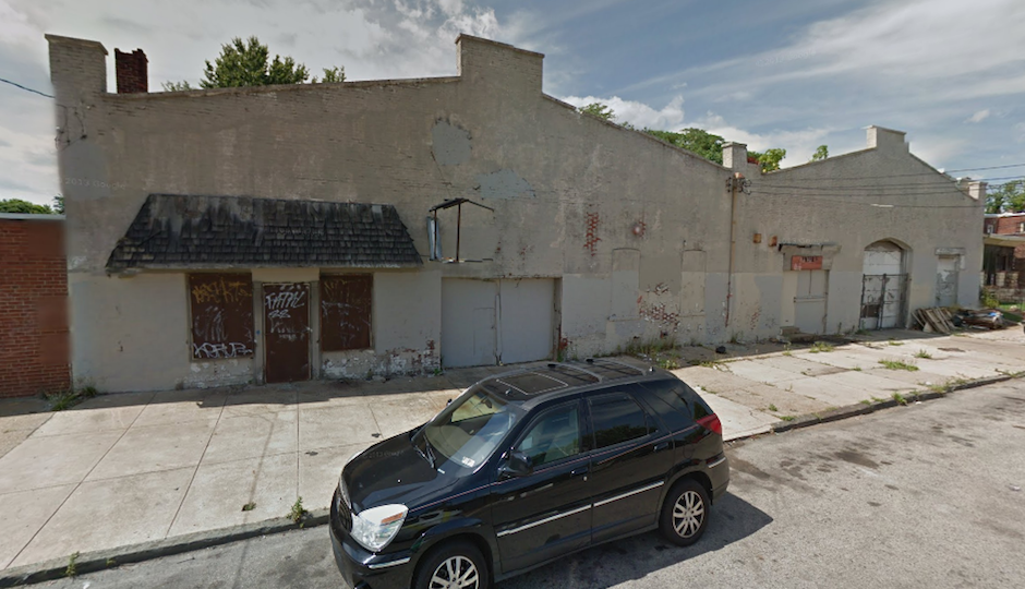 The warehouse, before it collapsed. | Google Maps