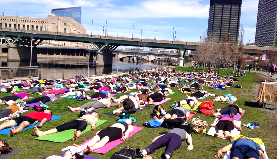 Yoga on the Banks | Photo via Facebook