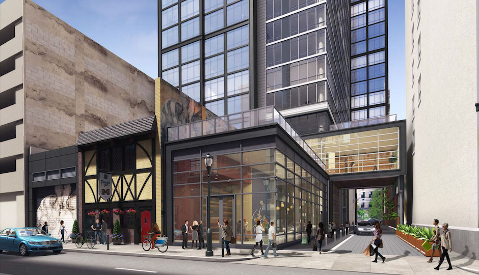 1213 Walnut, Sansom elevation