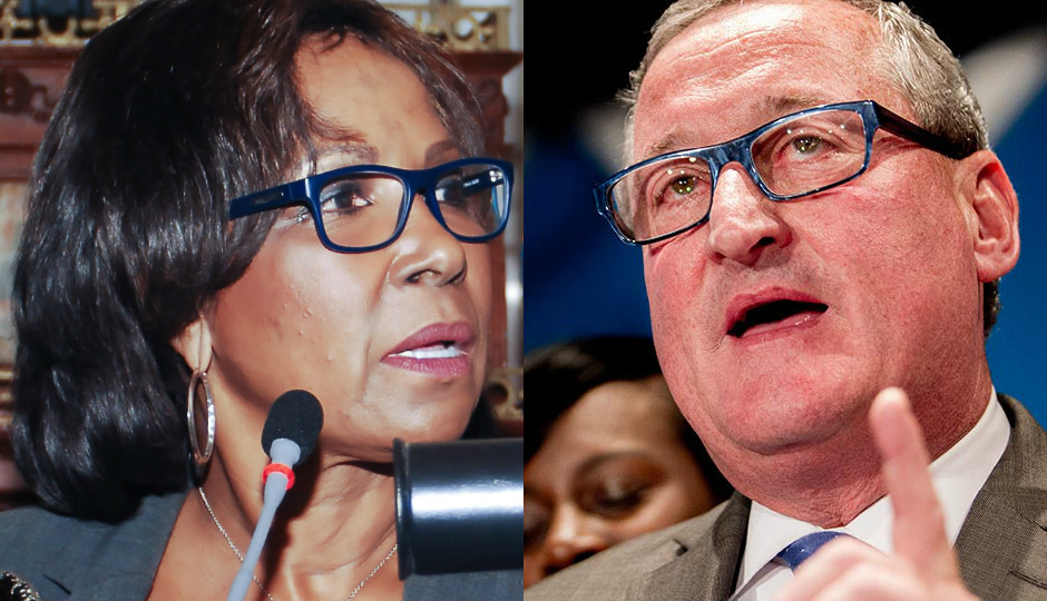 L: Blondell Reynolds Brown (Photo courtesy of Philadelphia City Council) R: Jim Kenney (Photo by Jeff Fusco)
