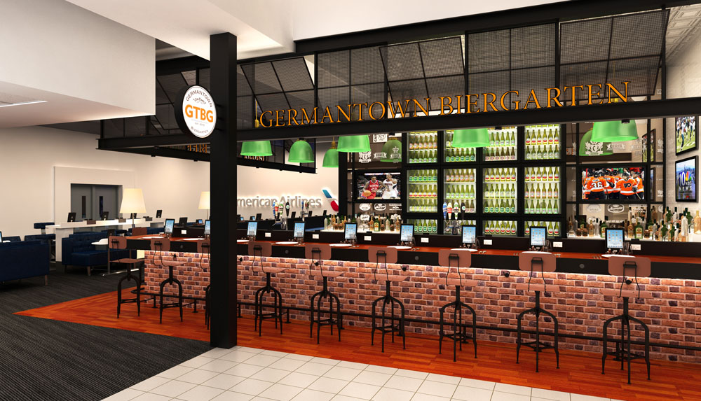 The Tria team is creating a beer bar for the airport.