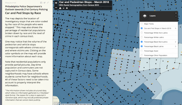 A glimpse at car and pedestrian stops conducted by Philly cops earlier this year.