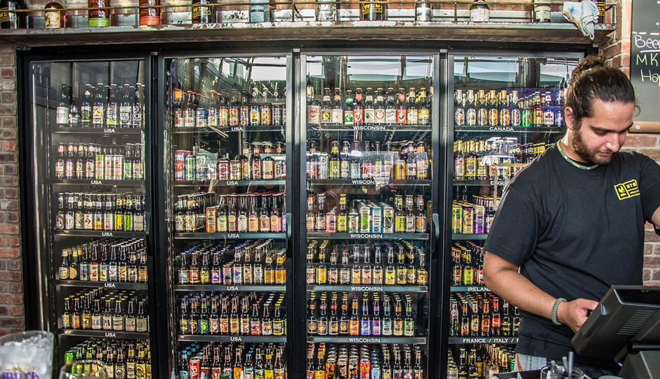 50 beers on tap and another 500 by bottle and can.