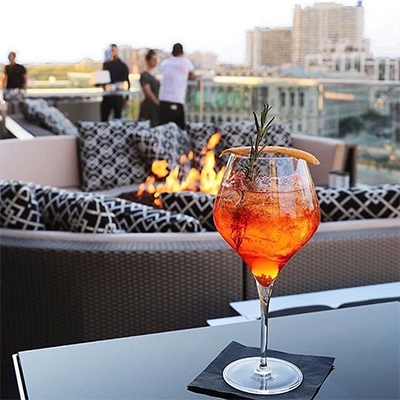 Assembly Rooftop Lounge on opening night.