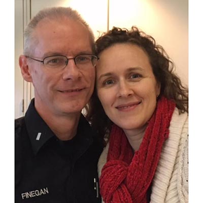 Bill Finegan and his wife, Clare.