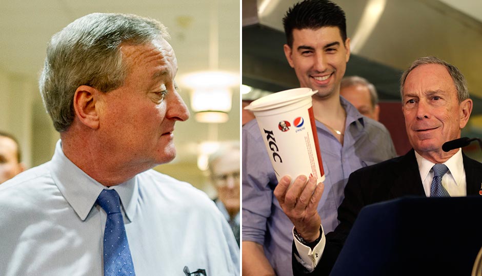 Jim Kenney (Photo | Jeff Fusco), Michael Bloomberg in a 2013 file photo. (Photo | Seth Wenig, AP)
