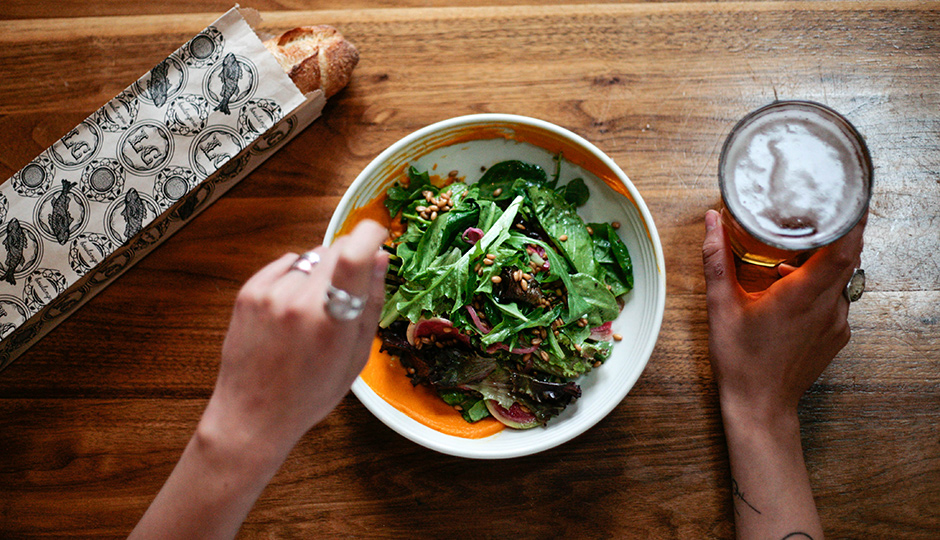 la colombe salad beer 940