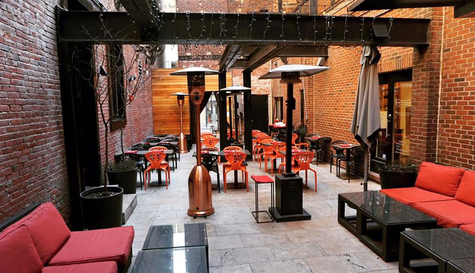 The semi-secret courtyard at Raw.