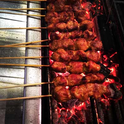 Skewers at Sate Kampar | Photo via Sate Kampar