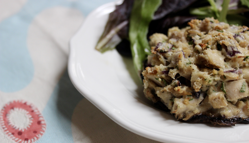 Chicken and Herb Stuffed Portobellos | Photo by Becca Boyd