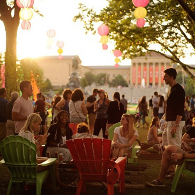 The Oval reopens in mid-July with food trucks and a beer garden | Photo via Philadelphia Parks & Recreation