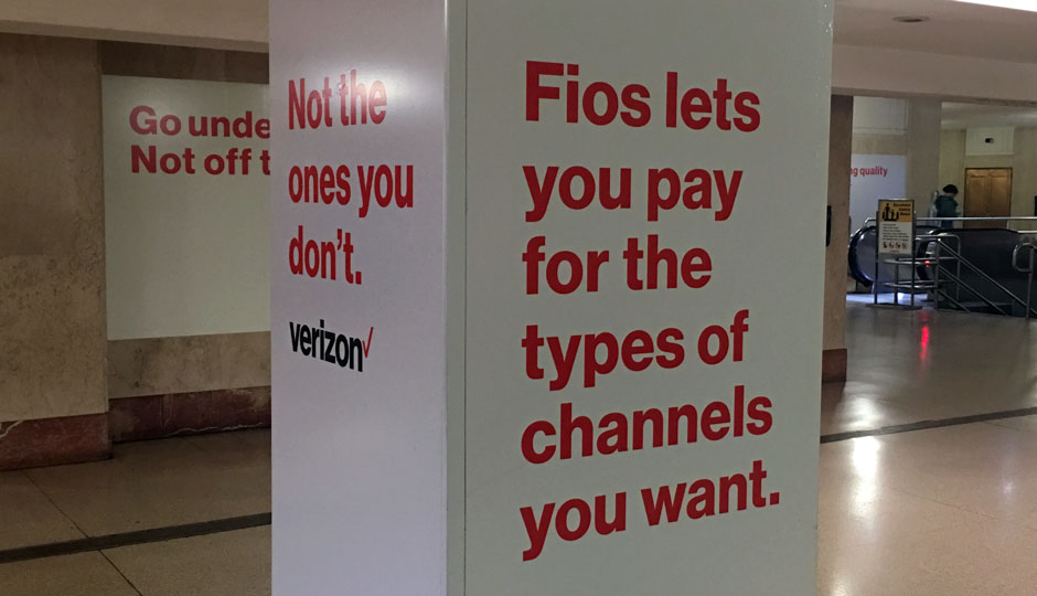 Verizon Fios - Suburban Station ad