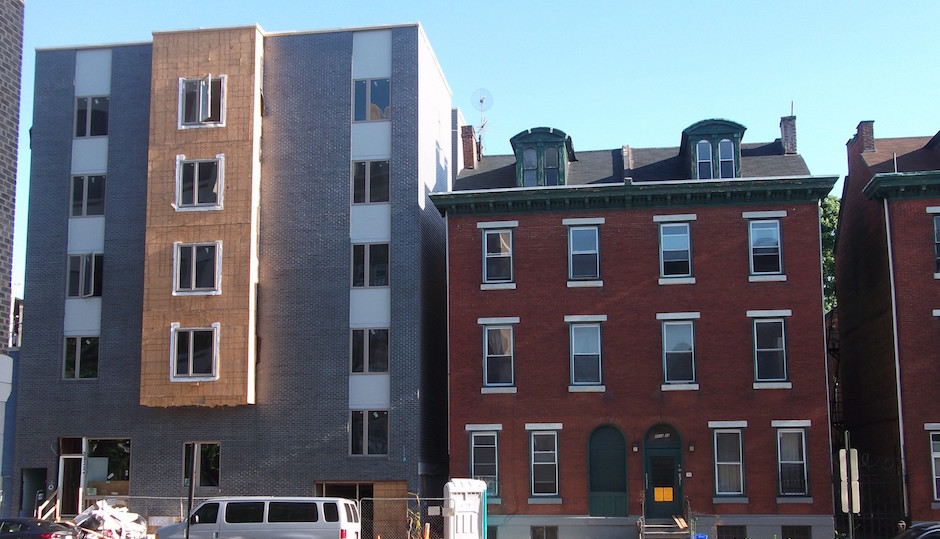Dull density vs. handsome history. If this is the price of progress, can we get a refund? | Photo courtesy Naked Philly