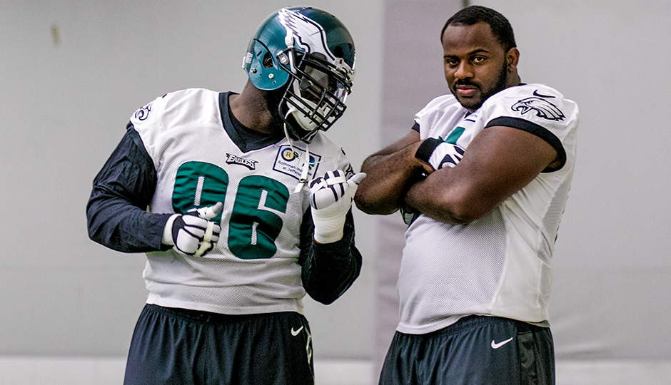Bennie Logan and Fletcher Cox. (Jeff Fusco)