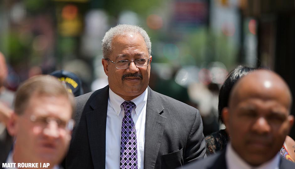 Rep. Chaka Fattah, D-Pa., leaves the federal courthouse in Philadelphia, Tuesday, June 21, 2016. 
