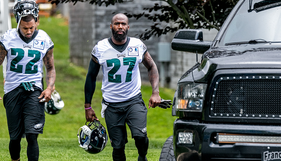 Nolan Carroll and Malcolm Jenkins. (Jeff Fusco)