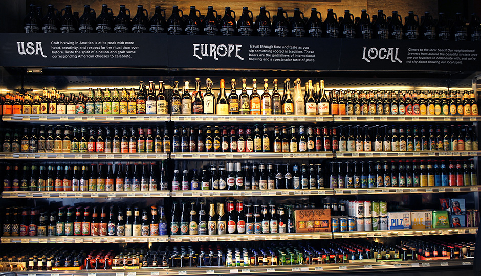 Now grandly open, the Di Bruno Bros. Bottle Shop at the Franklin.