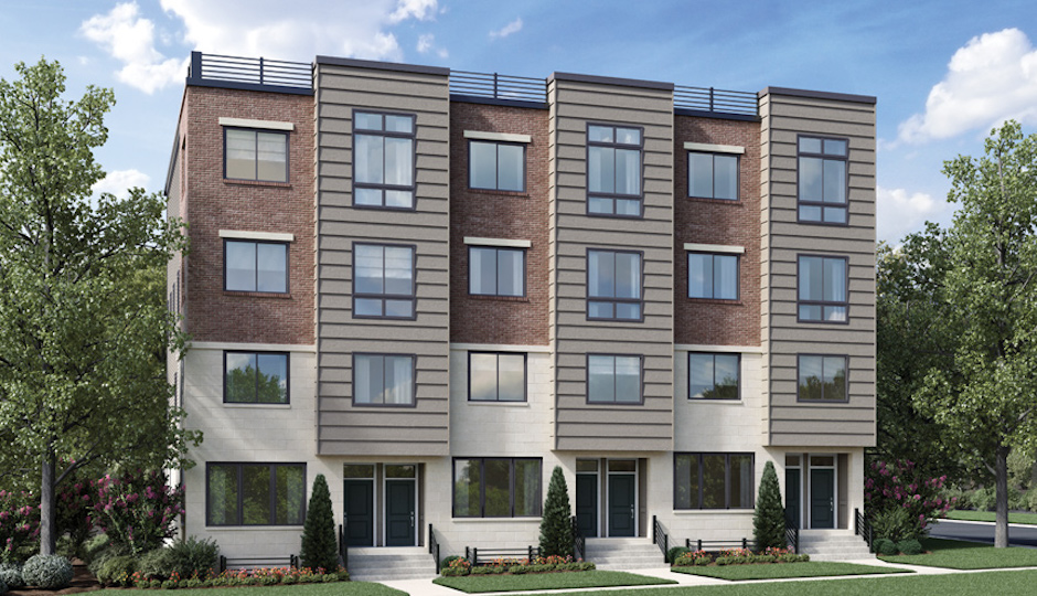 So they're wood, stucco and brick rather than brown stone, but the Brownstones at the Village at Valley Forge will let homeowners stake a claim on the new, more walkable King of Prussia. | Rendering courtesy Toll Brothers