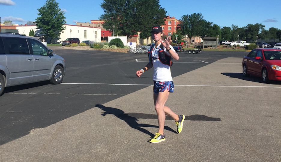 Michael Gibino is running from MN to PA. | Photo via Facebook 
