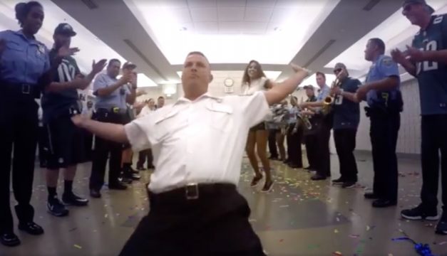 Philadelphia Police Running Man