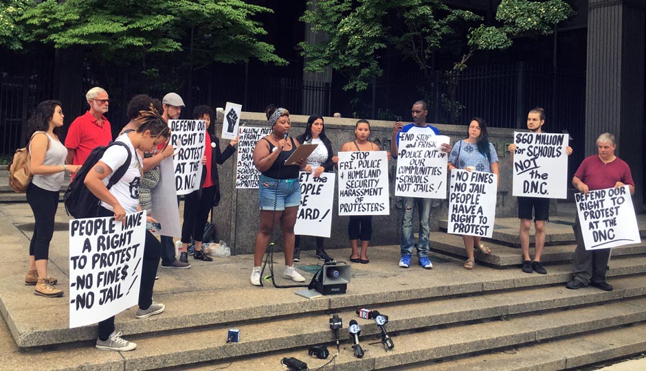 Protesters - DNC plan