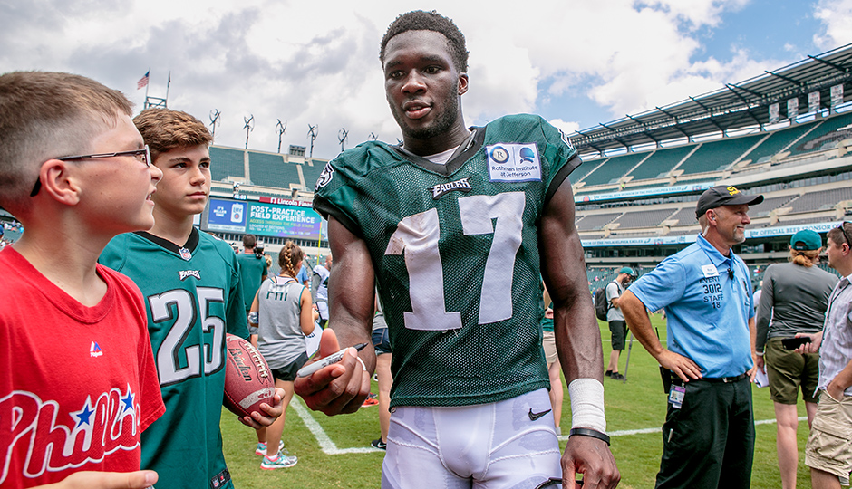 Nelson Agholor. (Jeff Fusco)