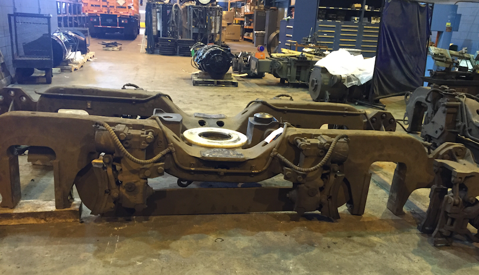 Fortunately for SEPTA, a cracked equalizer bar jammed in place in a wheel assembly like this one. Fortunately for the riders, quick action on the part of all involved in finding it avoided a possible tragedy but created a commuting headache. Photo| SEPTA