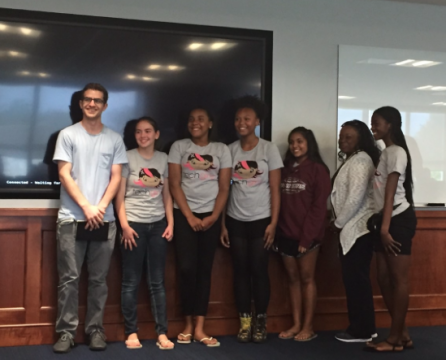 Nakkache of Habitat poses with the SnapFashion team, one of the apps he chose to invest in.