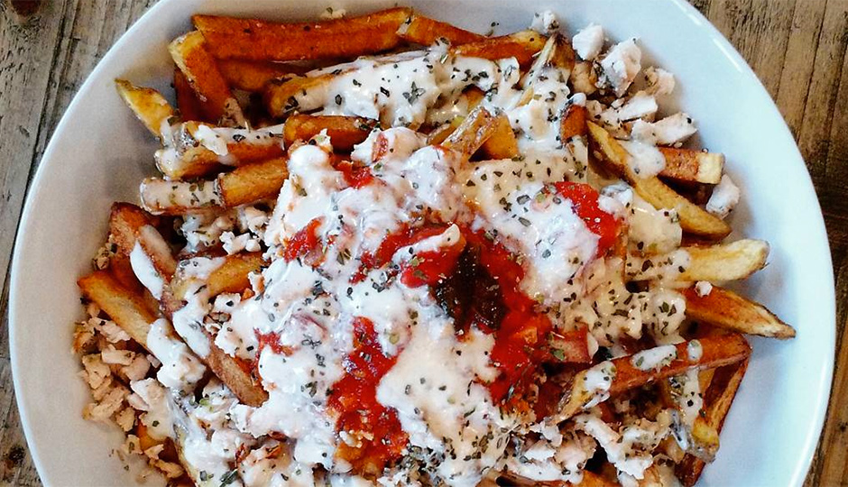 Chicken Parmesan French Fries at Blue Duck