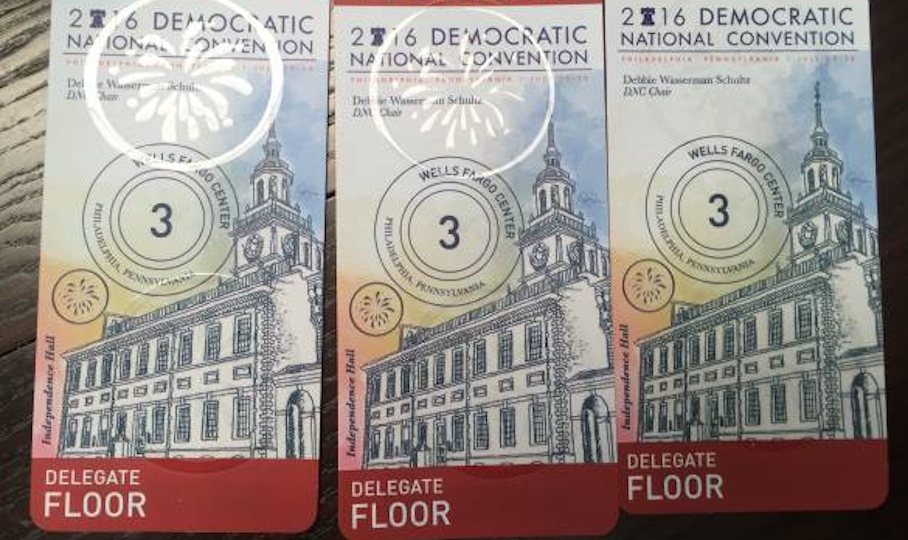 Delegate DNC credentials for Wednesday night that were sold.