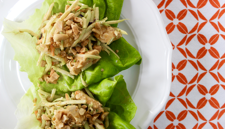 Peanut Chicken Lettuce Wraps | Photo by Becca Boyd